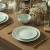 image:imageStone Lain Riley 12Piece Dinnerware Set Stoneware Plates and Bowls Set Dishwasher and Microwave Safe Dish Set for 4 Green and BlueSeafoam