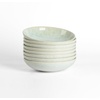 image:imageStone Lain Riley 12Piece Dinnerware Set Stoneware Plates and Bowls Set Dishwasher and Microwave Safe Dish Set for 4 Green and BlueSeafoam