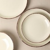 image:imageEarth amp Clay Phoenix 24Piece Stoneware Dinnerware Set Plates and Bowls Set Dishwasher and Microwave Safe Dish Set for 8 WhiteCoffee