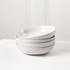 image:imageEarth amp Clay Phoenix 24Piece Stoneware Dinnerware Set Plates and Bowls Set Dishwasher and Microwave Safe Dish Set for 8 WhiteMia  White