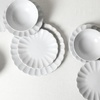 image:imageEarth amp Clay Phoenix 24Piece Stoneware Dinnerware Set Plates and Bowls Set Dishwasher and Microwave Safe Dish Set for 8 WhiteWhite