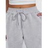 imageTrendy Queen Sweatpants Women Winter Fleece Lined Clothes Jogger Pants with Pockets Fall Fashion OutfitsGrey