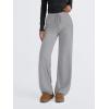 imageTrendy Queen Wide Leg Pants Woman Casual Yoga Pants Baggy Lounge Sweatpants Preppy Y2k Clothes Fall Fashion 2024Grey
