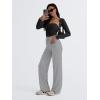 imageTrendy Queen Wide Leg Pants Woman Casual Yoga Pants Baggy Lounge Sweatpants Preppy Y2k Clothes Fall Fashion 2024Grey