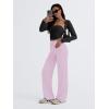 imageTrendy Queen Wide Leg Pants Woman Casual Yoga Pants Baggy Lounge Sweatpants Preppy Y2k Clothes Fall Fashion 2024Pink