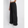 imageTrendy Queen Wide Leg Sweatpants Women Fashion High Waisted Baggy Flared Pants Athletic Joggers with Pockets 2025Black