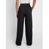 imageTrendy Queen Wide Leg Sweatpants Women Fashion High Waisted Baggy Flared Pants Athletic Joggers with Pockets 2025Black
