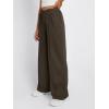 imageTrendy Queen Wide Leg Sweatpants Women Fashion High Waisted Baggy Flared Pants Athletic Joggers with Pockets 2025Coffee