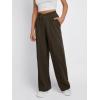 imageTrendy Queen Wide Leg Sweatpants Women Fashion High Waisted Baggy Flared Pants Athletic Joggers with Pockets 2025Coffee