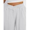 imageTrendy Queen Wide Leg Sweatpants Women Fashion High Waisted Baggy Flared Pants Athletic Joggers with Pockets 2025Grey