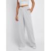 imageTrendy Queen Wide Leg Sweatpants Women Fashion High Waisted Baggy Flared Pants Athletic Joggers with Pockets 2025Grey
