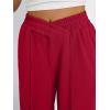imageTrendy Queen Wide Leg Sweatpants Women Fashion High Waisted Baggy Flared Pants Athletic Joggers with Pockets 2025Red