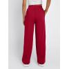 imageTrendy Queen Wide Leg Sweatpants Women Fashion High Waisted Baggy Flared Pants Athletic Joggers with Pockets 2025Red