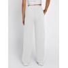 imageTrendy Queen Wide Leg Sweatpants Women Fashion High Waisted Baggy Flared Pants Athletic Joggers with Pockets 2025White