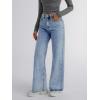 imageTrendy Queen Womens Baggy Jeans Wide Leg Denim Pants Boyfriend Loose Streetwear Trousers Fall Fashion y2k Outfits 2025Lightblue