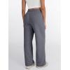 imageTrendy Queen Womens Wide Leg Sweatpants High Waisted Baggy Lounge Pants Drawstring Athletic Flared Joggers with PocketsBlack Grey