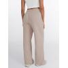 imageTrendy Queen Womens Wide Leg Sweatpants High Waisted Baggy Lounge Pants Drawstring Athletic Flared Joggers with PocketsCoffeegrey