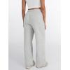 imageTrendy Queen Womens Wide Leg Sweatpants High Waisted Baggy Lounge Pants Drawstring Athletic Flared Joggers with PocketsGrey