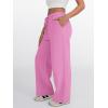 imageTrendy Queen Womens Wide Leg Sweatpants High Waisted Baggy Lounge Pants Drawstring Athletic Flared Joggers with PocketsPink