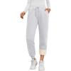 imageTrendy Queen Sweatpants Women Winter Fleece Lined Clothes Jogger Pants with Pockets Fall Fashion OutfitsGrey