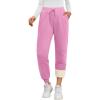 imageTrendy Queen Sweatpants Women Winter Fleece Lined Clothes Jogger Pants with Pockets Fall Fashion OutfitsPink