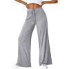imageTrendy Queen Wide Leg Pants Woman Casual Yoga Pants Baggy Lounge Sweatpants Preppy Y2k Clothes Fall Fashion 2024Grey