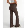 imageTrendy Queen Women Flare Yoga Pants Y2k Leggings High Waisted Workout Pant Fall Fashion 2025Brown