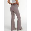 imageTrendy Queen Women Flare Yoga Pants Y2k Leggings High Waisted Workout Pant Fall Fashion 2025Coffeegrey