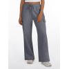 imageTrendy Queen Womens Cargo Sweatpants Wide Leg High Waisted Baggy Drawstring Sweat Pants Fall Flared Pants with PocketsBlack Grey