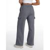 imageTrendy Queen Womens Cargo Sweatpants Wide Leg High Waisted Baggy Drawstring Sweat Pants Fall Flared Pants with PocketsBlack Grey