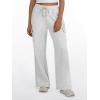 imageTrendy Queen Womens Cargo Sweatpants Wide Leg High Waisted Baggy Drawstring Sweat Pants Fall Flared Pants with PocketsGrey