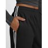 imageTrendy Queen Womens High Waisted Drawstring Sweatpants Casual Baggy Joggers Pants with PocketsBlack
