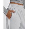 imageTrendy Queen Womens High Waisted Drawstring Sweatpants Casual Baggy Joggers Pants with PocketsGrey