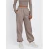 imageTrendy Queen Womens High Waisted Drawstring Sweatpants Casual Baggy Joggers Pants with PocketsSand