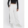 imageTrendy Queen Womens High Waisted Drawstring Sweatpants Casual Baggy Joggers Pants with PocketsWhite