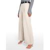 imageTrendy Queen Womens Wide Leg Dress Pants High Waisted Slacks Dressy Work Trousers with PocketsApricot