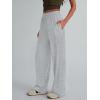 imageTrendy Queen Womens Wide Leg Pants Sweatpants Comfy Lounge Fit Loose Flowy Pants Fall Fashion Clothes Outfits 2025Grey