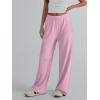 imageTrendy Queen Womens Wide Leg Pants Sweatpants Comfy Lounge Fit Loose Flowy Pants Fall Fashion Clothes Outfits 2025Pink