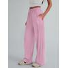 imageTrendy Queen Womens Wide Leg Pants Sweatpants Comfy Lounge Fit Loose Flowy Pants Fall Fashion Clothes Outfits 2025Pink