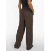 imageTrendy Queen Womens Wide Leg Sweatpants Baggy Lounge Pants with Pockets High Waisted Track Drawstring JoggersBrown