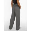 imageTrendy Queen Womens Wide Leg Sweatpants Baggy Lounge Pants with Pockets High Waisted Track Drawstring JoggersDark Grey