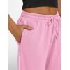imageTrendy Queen Womens Wide Leg Sweatpants Baggy Lounge Pants with Pockets High Waisted Track Drawstring JoggersPink