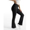 imageTrendy Queen Womens Wide Leg Yoga Pants Bootcut Workout Flare Leggings Trendy High Waisted Fold Over 2024 Fall OutfitsBlack