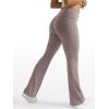 imageTrendy Queen Womens Wide Leg Yoga Pants Bootcut Workout Flare Leggings Trendy High Waisted Fold Over 2024 Fall OutfitsCoffeegrey