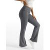 imageTrendy Queen Womens Wide Leg Yoga Pants Bootcut Workout Flare Leggings Trendy High Waisted Fold Over 2024 Fall OutfitsGrey
