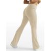 imageTrendy Queen Womens Wide Leg Yoga Pants Bootcut Workout Flare Leggings Trendy High Waisted Fold Over 2024 Fall OutfitsLightkhaki