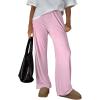 imageTrendy Queen Womens Wide Leg Pants Sweatpants Comfy Lounge Fit Loose Flowy Pants Fall Fashion Clothes Outfits 2025Pink