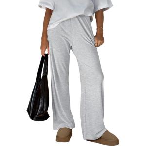 imageTrendy Queen Womens Wide Leg Pants Sweatpants Comfy Lounge Fit Loose Flowy Pants Fall Fashion Clothes Outfits 2025Grey