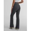imageTrendy Queen Flare Leggings for Women Wide Leg Yoga Pants V Crossover High Waisted Bootcut Work Pants Fall Outfits 2024Charcoal