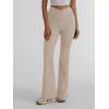 imageTrendy Queen Flare Leggings for Women Wide Leg Yoga Pants V Crossover High Waisted Bootcut Work Pants Fall Outfits 2024Khaki
